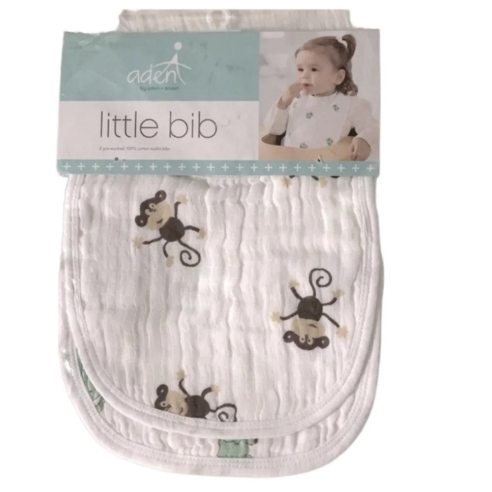 Aden + Anais Silky Little Bibs, 2 Pack